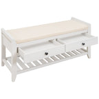 Banc de rangement d'entrée avec tiroirs