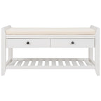 Banc de rangement d'entrée avec tiroirs