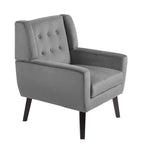 Lot de 2 fauteuils de salon en velours avec accoudoirs