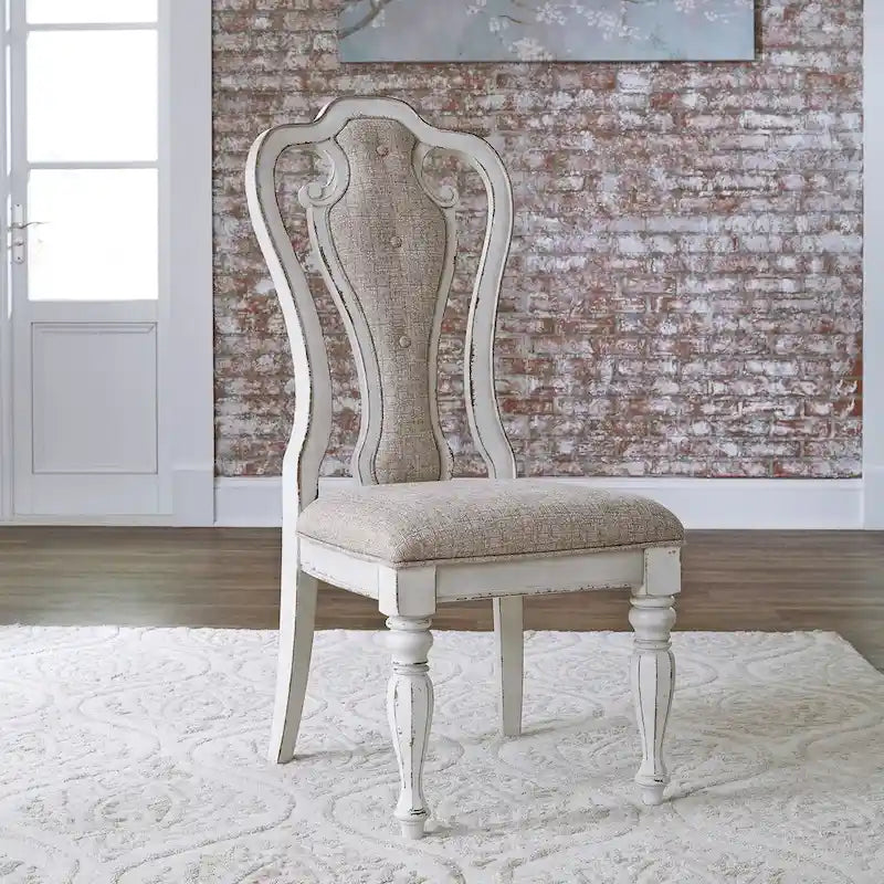  Splat Back Upholstered Side Chair (Set of 2)