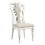 Chaise d'appoint rembourrée à lattes (Lot de 2)