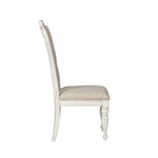 Chaise d'appoint rembourrée à lattes (Lot de 2)