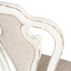 Chaise d'appoint rembourrée à lattes (Lot de 2)