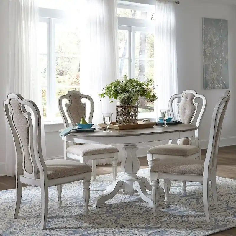 Chaise d'appoint rembourrée à lattes (Lot de 2)