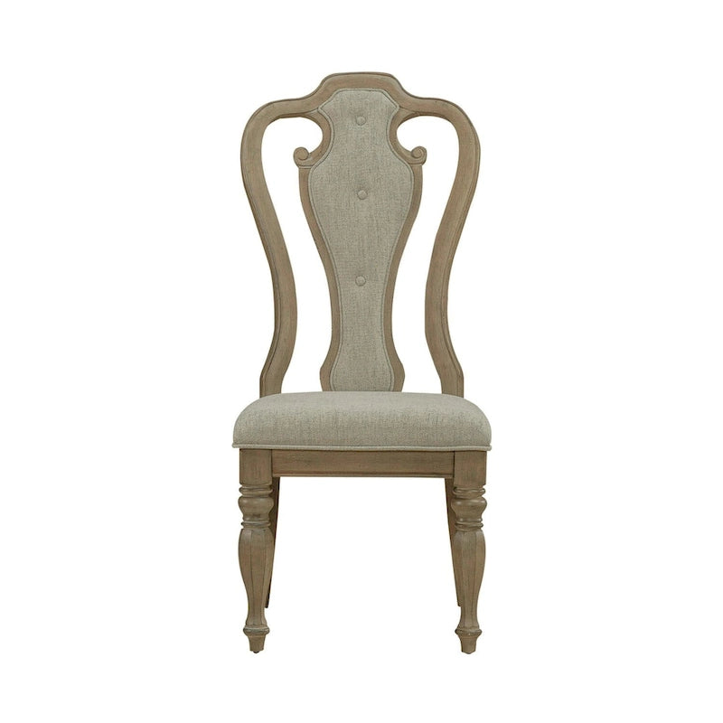 Chaise d'appoint rembourrée à lattes (Lot de 2)