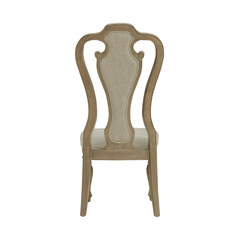 Chaise d'appoint rembourrée à lattes (Lot de 2)