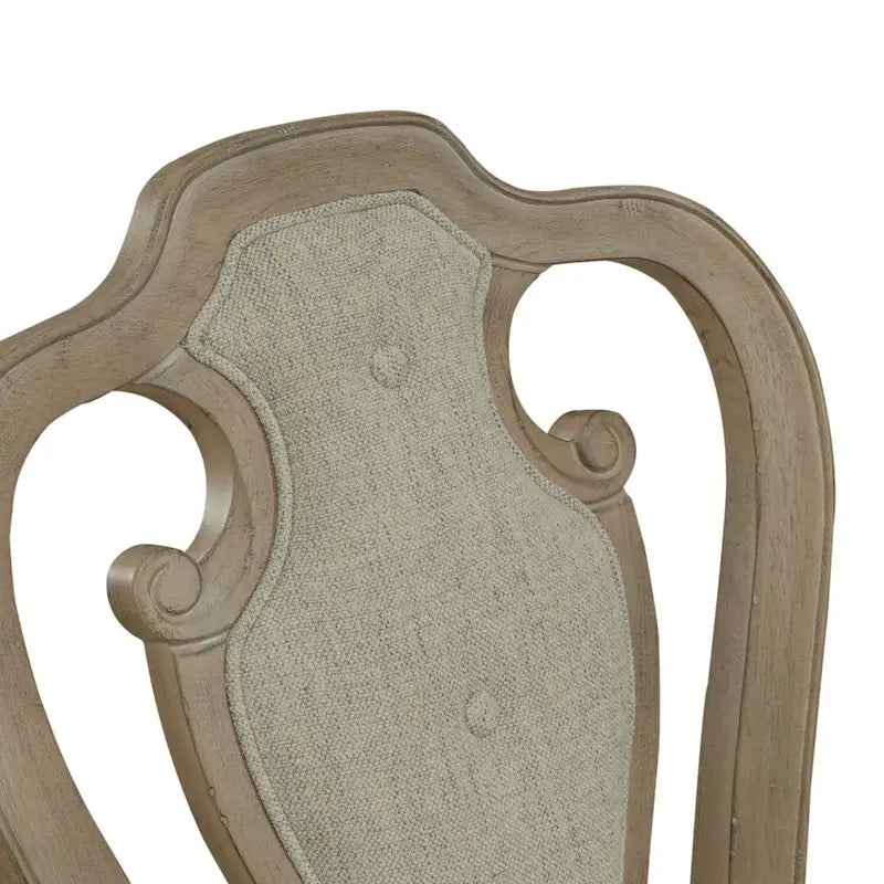 Chaise d'appoint rembourrée à lattes (Lot de 2)