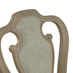 Chaise d'appoint rembourrée à lattes (Lot de 2)