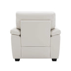 Ensemble de salon rembourré, 2 pièces, fauteuil et canapé en similicuir