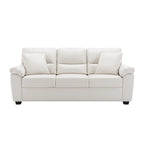 Ensemble de salon rembourré, 2 pièces, fauteuil et canapé en similicuir