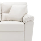 Ensemble de salon rembourré, 2 pièces, fauteuil et canapé en similicuir