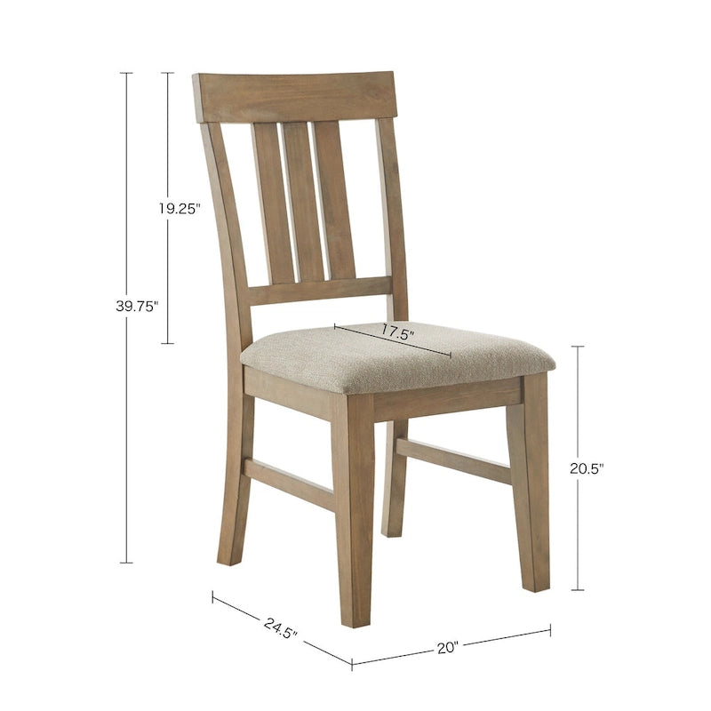 Chaise de salle à manger Sonoma, ensemble de 2