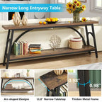 70.8Tables basses, tables consoles très longues à 2 niveaux pour l'entrée