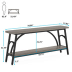 70.8Tables basses, tables consoles très longues à 2 niveaux pour l'entrée