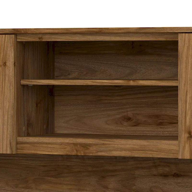 Bureau d'angle en L Somerset 60W avec huche de rangement