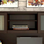 Bureau d'angle en L Somerset 60W avec huche de rangement