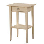 Table de chevet en bois Dalton à 1 tiroir et étagère