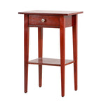 Table de chevet en bois Dalton à 1 tiroir et étagère