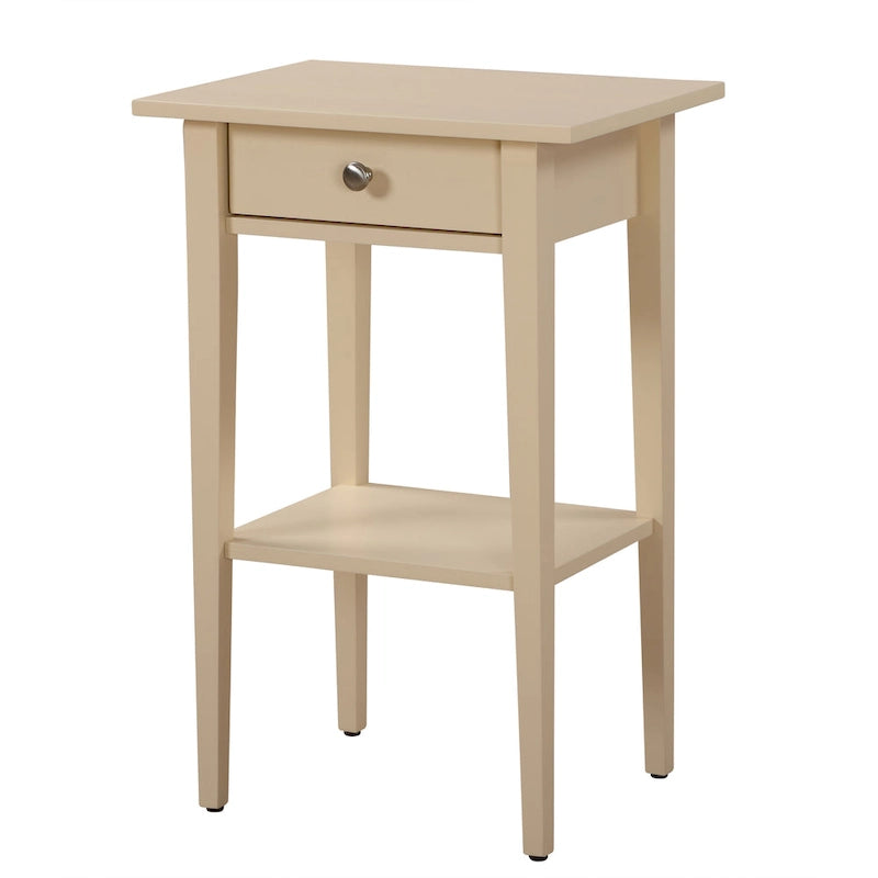 Table de chevet en bois Dalton à 1 tiroir et étagère