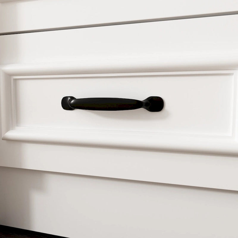 Garde-robe moderne à 6 portes avec banc rembourré et tiroirs