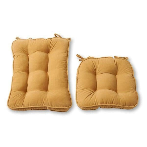 Lot de 2 coussins réversibles pour fauteuil à bascule Hyatt crème