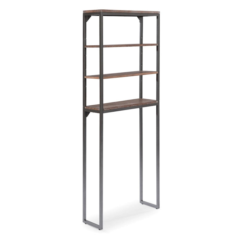 Meuble de Rangement Sur Pieds Barnside Gray avec Étagères Réglables - S.O.