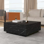 Table basse carrée imitation marbre