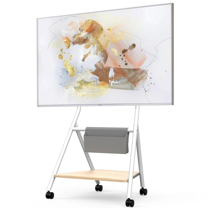  Mobile TV Cart for Office Classroom Rolling TV Stand with Wheels for 45-88 Inch TV