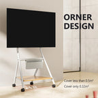 Meuble TV mobile pour bureau et salle de classe, support TV roulant avec roulettes pour téléviseurs de 45 à 88 pouces