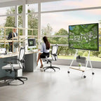 Meuble TV mobile pour bureau et salle de classe, support TV roulant avec roulettes pour téléviseurs de 45 à 88 pouces