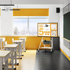 Meuble TV mobile pour bureau et salle de classe, support TV roulant avec roulettes pour téléviseurs de 45 à 88 pouces
