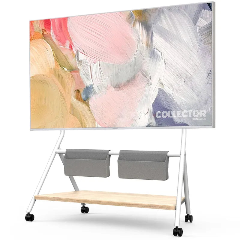 Meuble TV mobile pour bureau et salle de classe, support TV roulant avec roulettes pour téléviseurs de 45 à 88 pouces