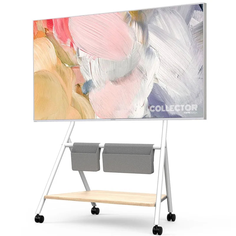 Meuble TV mobile pour bureau et salle de classe, support TV roulant avec roulettes pour téléviseurs de 45 à 88 pouces