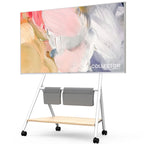 Meuble TV mobile pour bureau et salle de classe, support TV roulant avec roulettes pour téléviseurs de 45 à 88 pouces