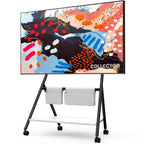 Meuble TV mobile pour bureau et salle de classe, support TV roulant avec roulettes pour téléviseurs de 45 à 88 pouces