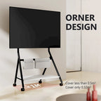 Meuble TV mobile pour bureau et salle de classe, support TV roulant avec roulettes pour téléviseurs de 45 à 88 pouces