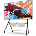 Meuble TV mobile pour bureau et salle de classe, support TV roulant avec roulettes pour téléviseurs de 45 à 88 pouces