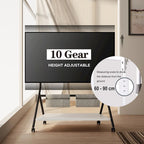 Meuble TV mobile pour bureau et salle de classe, support TV roulant avec roulettes pour téléviseurs de 45 à 88 pouces