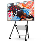 Meuble TV mobile pour bureau et salle de classe, support TV roulant avec roulettes pour téléviseurs de 45 à 88 pouces