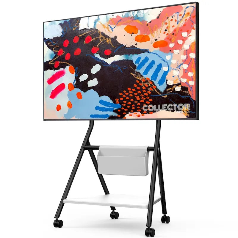 Meuble TV mobile pour bureau et salle de classe, support TV roulant avec roulettes pour téléviseurs de 45 à 88 pouces