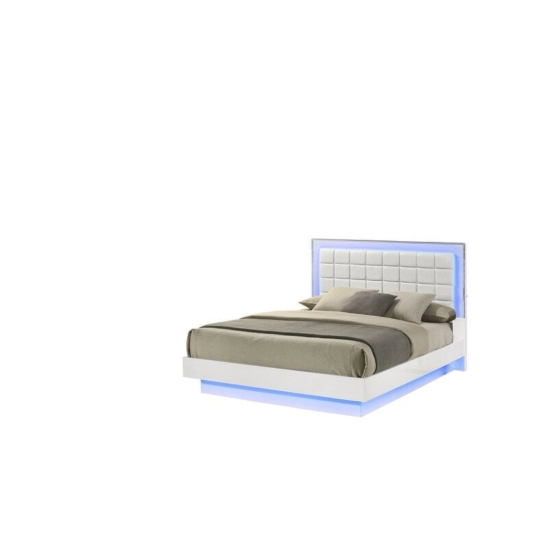 Chambre à coucher B750 laque blanche avec LED