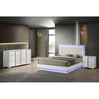 Chambre à coucher B750 laque blanche avec LED