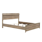 Ensemble de chambre à coucher Daemon 3 pièces en panneaux marron clair
