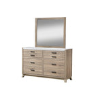 Ensemble de chambre à coucher Daemon 3 pièces en panneaux marron clair