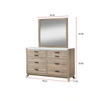 Ensemble de chambre à coucher Daemon 3 pièces en panneaux marron clair