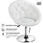 Fauteuil d'appoint Yaheetech moderne en similicuir touffeté