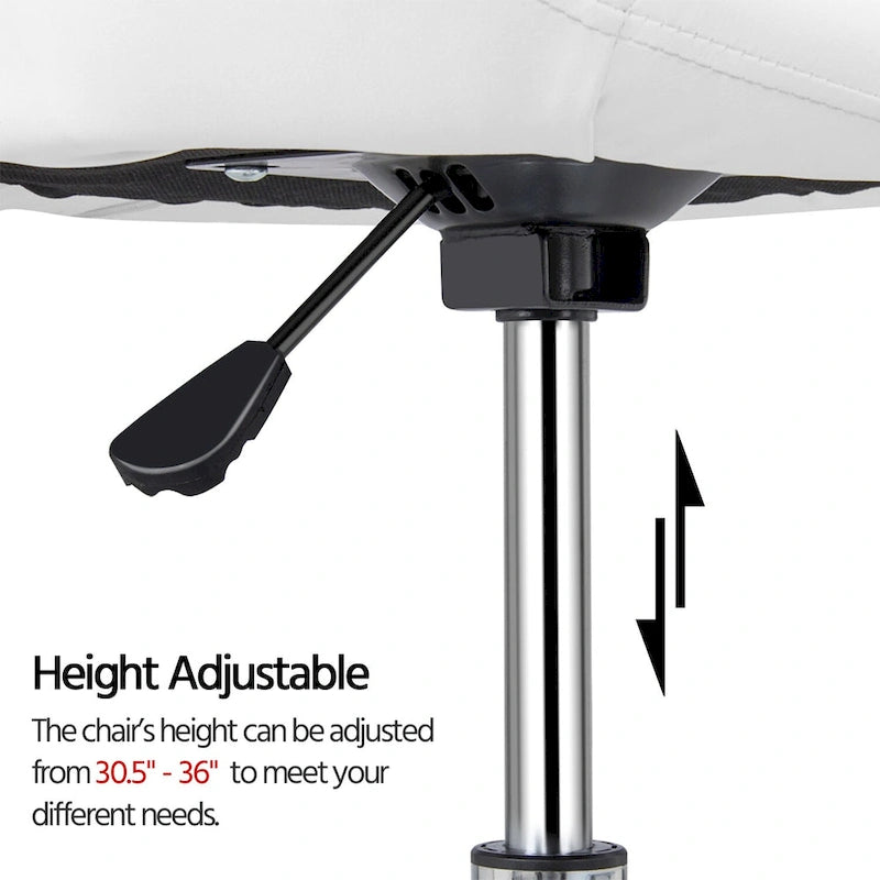 Fauteuil d'appoint Yaheetech moderne en similicuir touffeté