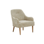 Fauteuil chenille, chaise d'appoint de style moderne avec pieds en bois, design confortable pour salon, chambre, bureau