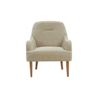 Fauteuil chenille, chaise d'appoint de style moderne avec pieds en bois, design confortable pour salon, chambre, bureau