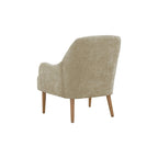 Fauteuil chenille, chaise d'appoint de style moderne avec pieds en bois, design confortable pour salon, chambre, bureau